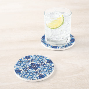 Dessous De Verre En Grès Carrelage méditerranéen, Portugais, Azulejo, Majol