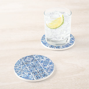 Dessous De Verre En Grès Carrelage méditerranéen, Portugais, Azulejo, Majol