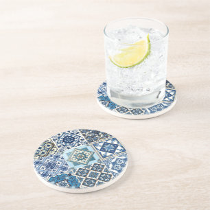 Dessous De Verre En Grès Carrelage méditerranéen, Portugais, Azulejo, Majol