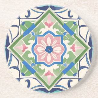 Dessous De Verre En Grès Carrelage rose et bleu