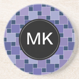 Dessous De Verre En Grès Carrés d'améthyste