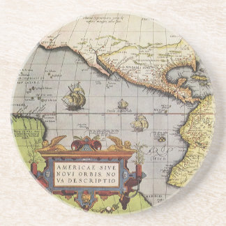 Dessous De Verre En Grès Carte antique du monde des Amériques, 1570