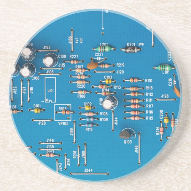 Dessous De Verre En Grès Carte de circuit électronique (Devant)