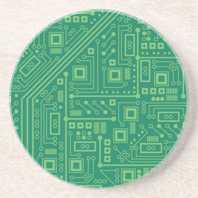 Dessous De Verre En Grès Carte de circuit robotique (Devant)