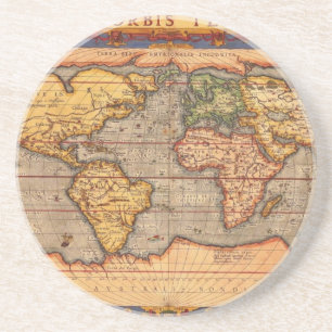 Dessous De Verre En Grès Carte du monde à partir de 1601