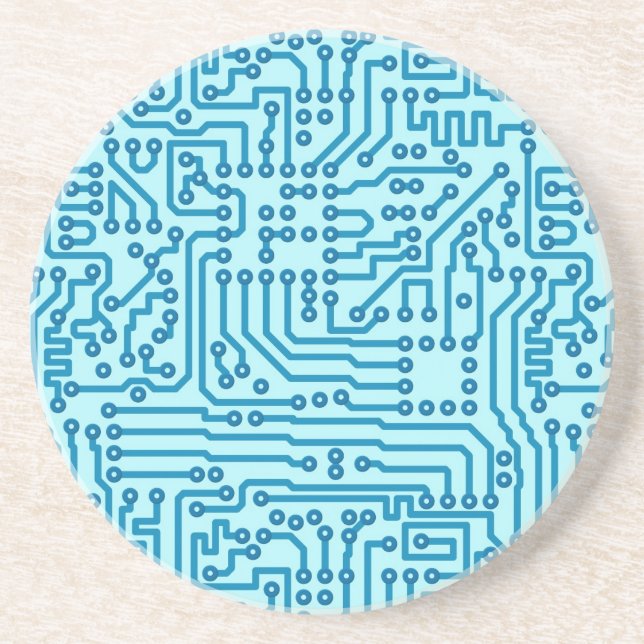 Dessous De Verre En Grès Carte électronique de Digitals (Devant)