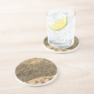 Dessous De Verre En Grès Carte imagée vintage de San Francisco (1875)