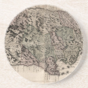 Dessous De Verre En Grès CARTE : La JAMAÏQUE, 1763