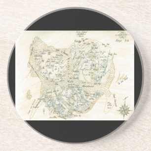 Dessous De Verre En Grès Carte marquée de Trino