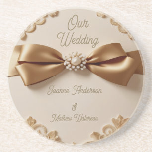 Dessous De Verre En Grès Carton d'invitation de mariage floral embossé – Ru