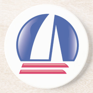 Dessous De Verre En Grès Catamaran Sailing_Pontoon Racing_Blue Moon