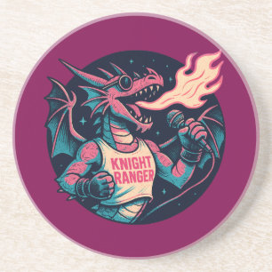 Dessous De Verre En Grès Ce dragon crache le feu