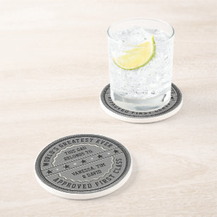 Dessous De Verre En Grès Ce Grand Père Ever appartient à : Votre(s) nom(s)