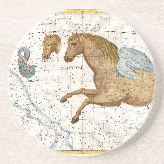 Dessous De Verre En Grès Celestial Map Pegasus (Devant)