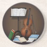 Cello & Musique Stand Charme Miniature Scène