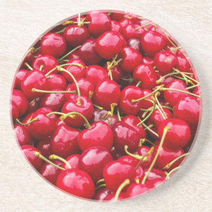 Dessous De Verre En Grès Cerises