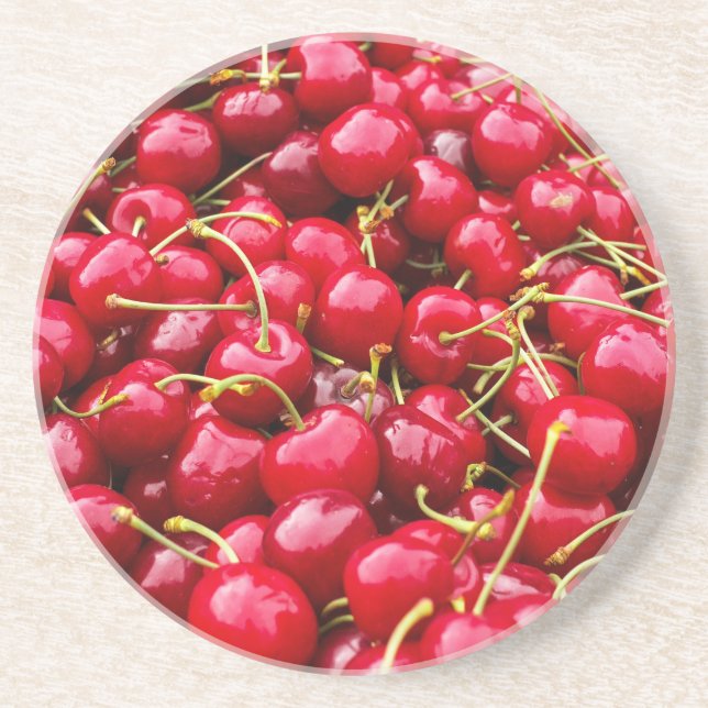Dessous De Verre En Grès Cerises (Devant)