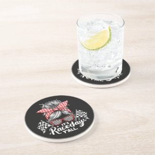 Dessous De Verre En Grès C'est le jour de la course, vous tous de la course