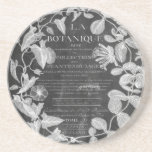 Dessous De Verre En Grès chalkboard scripts d'art botanique français lierre<br><div class="desc">chalkboard scripts d'art botanique français lierre wreath accessoires de maison,  lierre noir accessoires mode.</div>