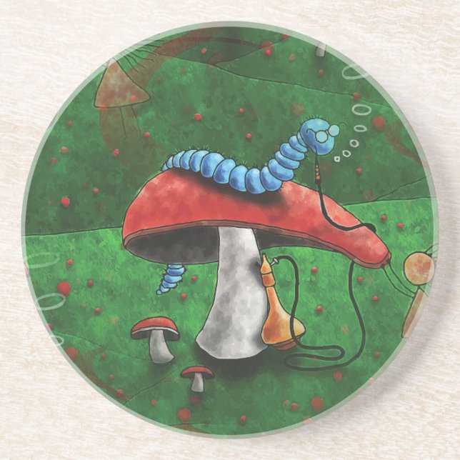 Dessous De Verre En Grès Champignons magiques (Devant)