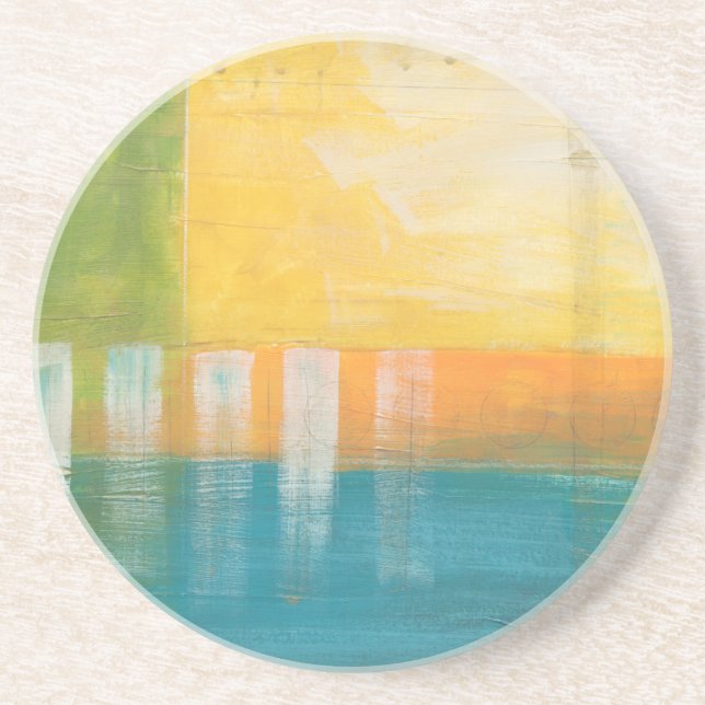 Dessous De Verre En Grès Champs Citrus I (Devant)