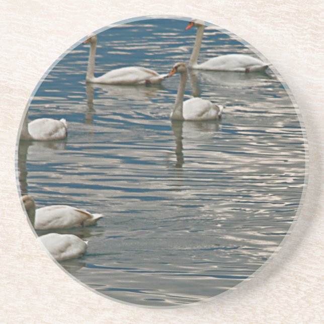 Dessous De Verre En Grès Chant du cygne (Devant)