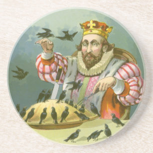 Dessous De Verre En Grès Chantez une chanson de six pence, Comptine vintage