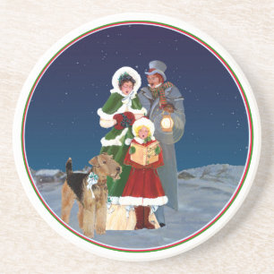 Dessous De Verre En Grès Chants de Noël