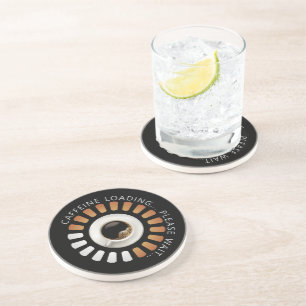 Dessous De Verre En Grès Chargement de caféine