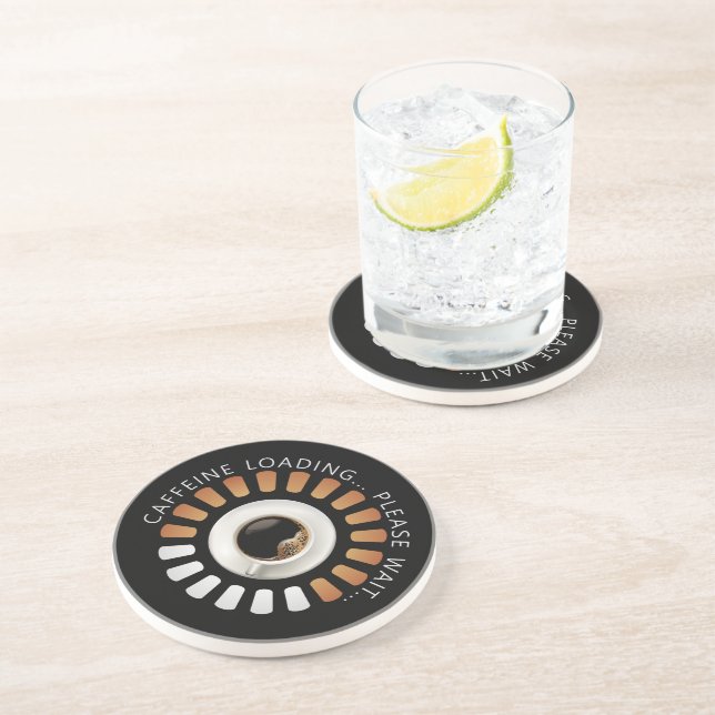 Dessous De Verre En Grès Chargement de caféine (Côté)