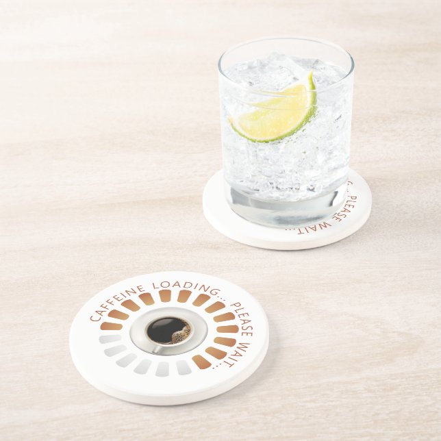 Dessous De Verre En Grès Chargement de caféine (Côté)