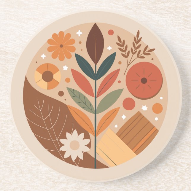 Dessous De Verre En Grès Charme rustique (Devant)