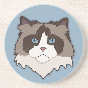 Dessous De Verre En Grès Chat Ragdoll