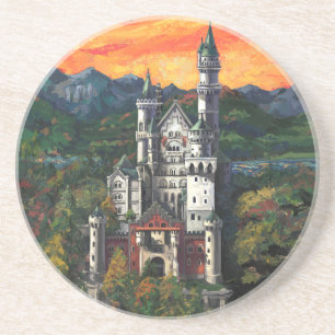Dessous De Verre En Grès Château Schloss Neuschwanstein