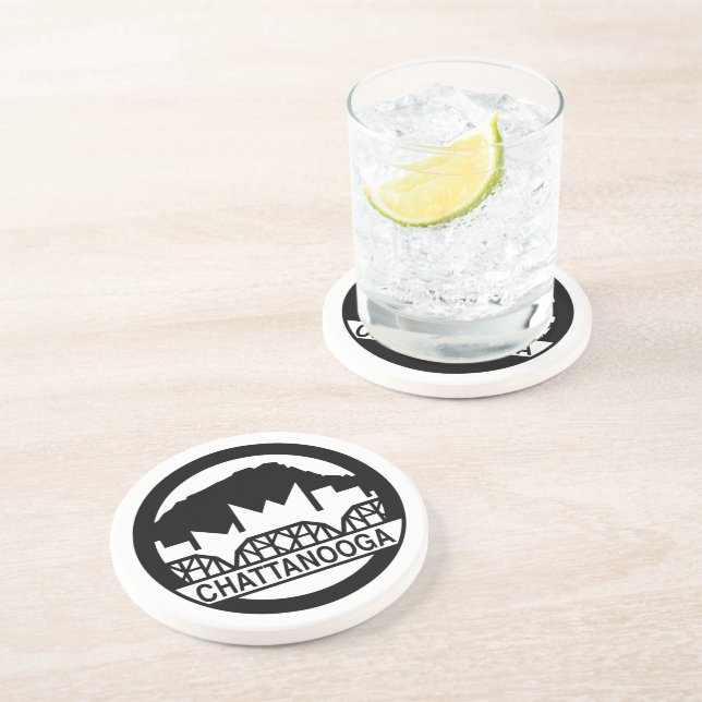 Dessous De Verre En Grès Chattanooga Tennessee (Côté)