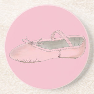 Dessous De Verre En Grès Chaussure de ballet rose Chaussure Ballerina Ensei