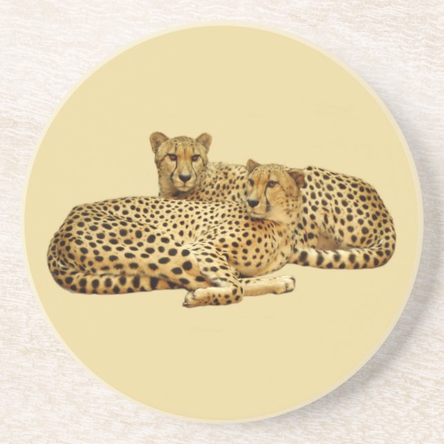Dessous De Verre En Grès Cheetahs (Devant)