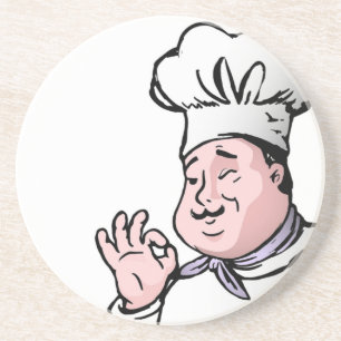 DESSOUS DE VERRE EN GRÈS CHEF GOURMET