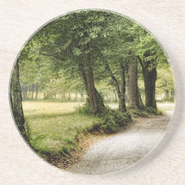 Dessous De Verre En Grès Chemin dans le pays (Devant)