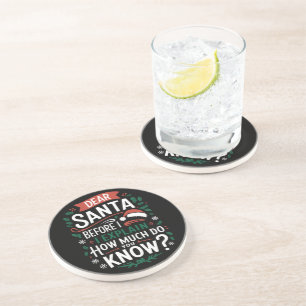 Dessous De Verre En Grès Cher Père Noël avant que je vous explique combien