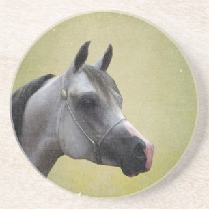 Dessous De Verre En Grès Cheval arabe Grunge