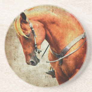 Dessous De Verre En Grès Cheval de l'Ouest