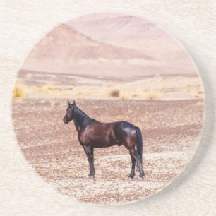 Dessous De Verre En Grès Cheval du désert P8664