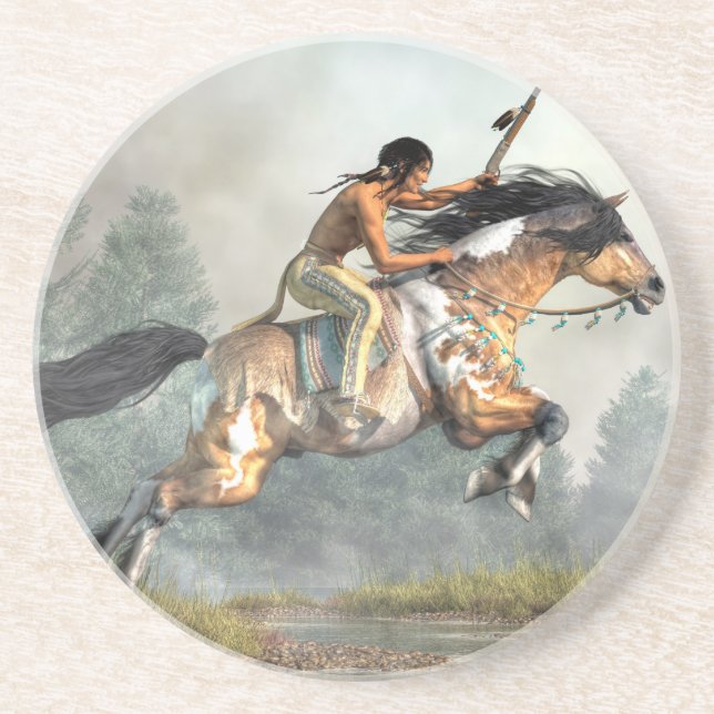 Dessous De Verre En Grès Cheval sautant (Devant)