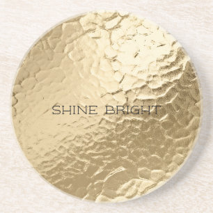 Dessous De Verre En Grès Chic Champagne Gold