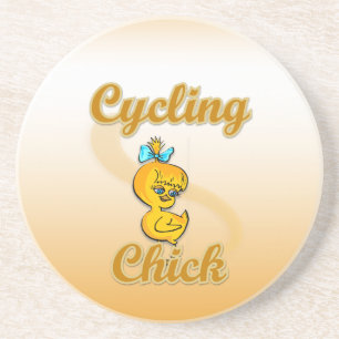 Dessous De Verre En Grès Chick cycliste
