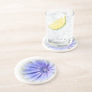 Dessous De Verre En Grès chicorée bleu pourpre