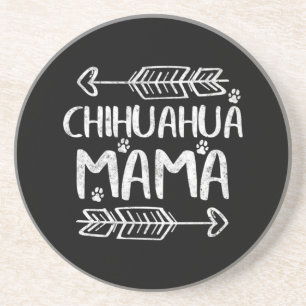 Dessous De Verre En Grès Chihuahua Mama