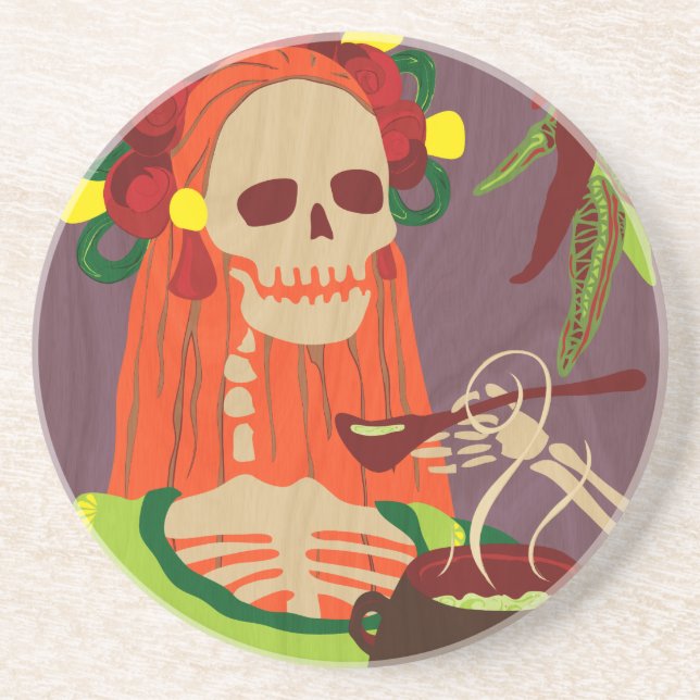 Dessous De Verre En Grès Chili (Devant)