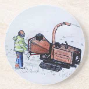 Dessous De Verre En Grès Chipper de Timberwood